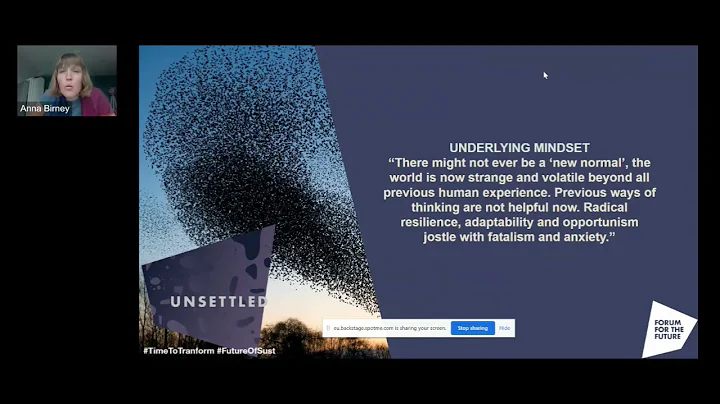 Why we need to consider systems change - Dr Anna Birney, Forum for the Future