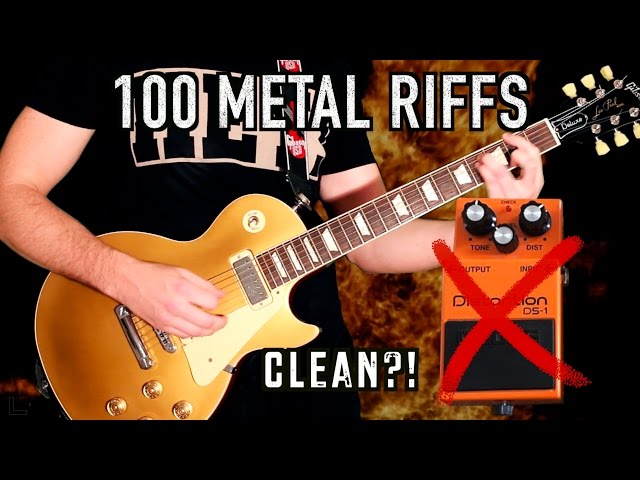 100 Metal Riffs NO Distortion! ❌ class=