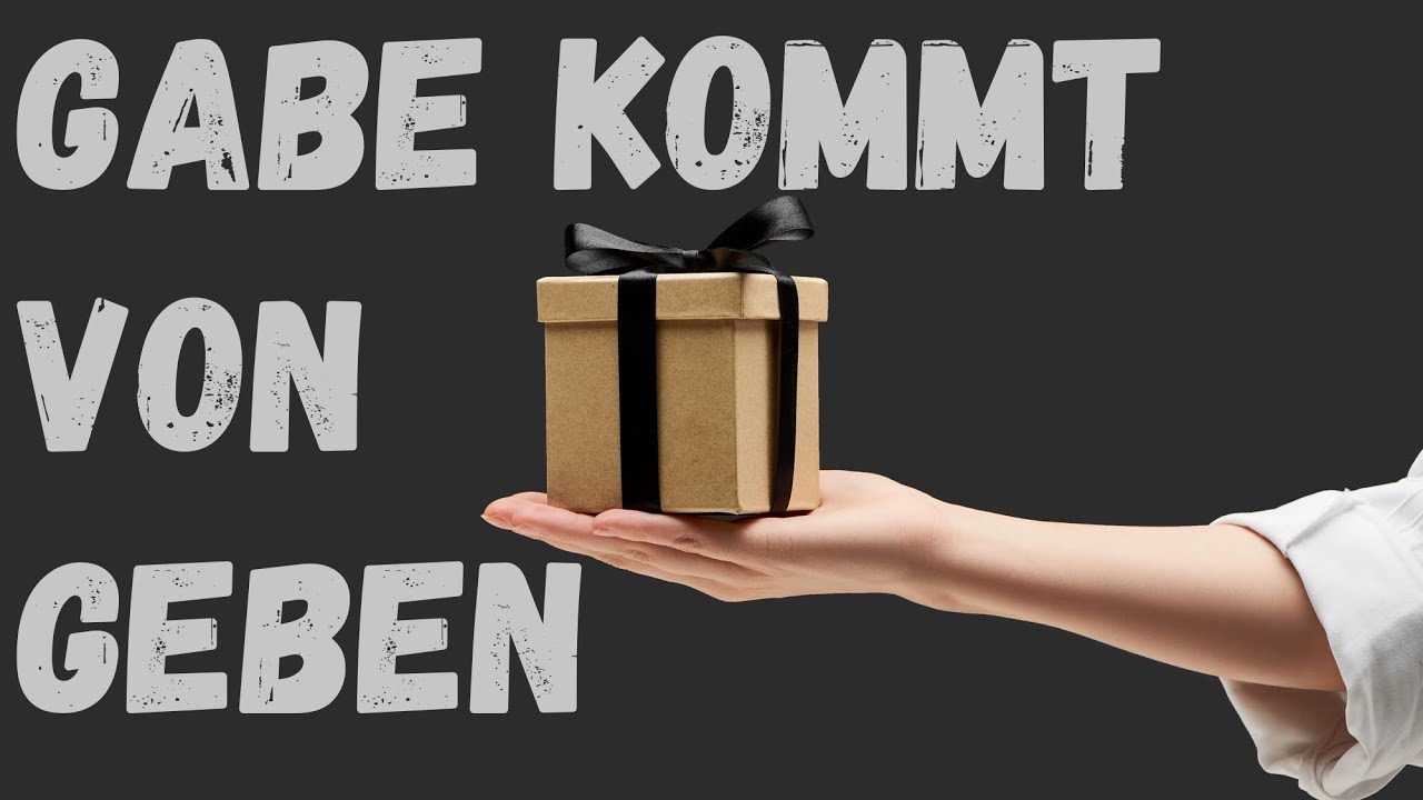 Von Gaben und Früchten des Geistes