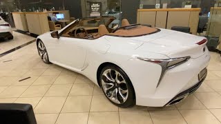 Player Profile All-New 2021 Lexus LC Convertible!  Ultra white on toasted caramel interior!!