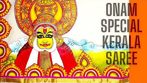 Kerala Mural Painting on Kerala Saree | Nee Arts | ...50 |