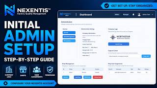 Initial Admin Setup in Nexentis | Company Logo, Shops & Permissions