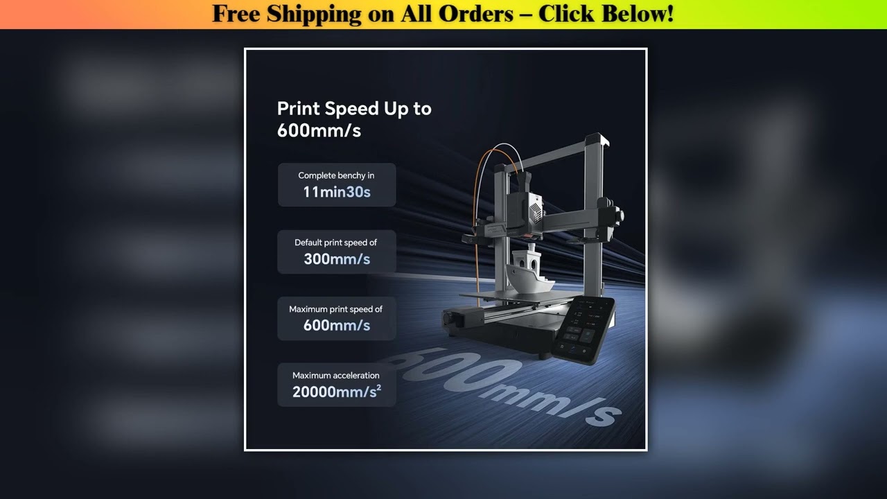 ANYCUBIC Kobra 3 V2 Combo AE Version 600mm/s Fast Printing 3D Printer Up to 8 Colors Filament Auto