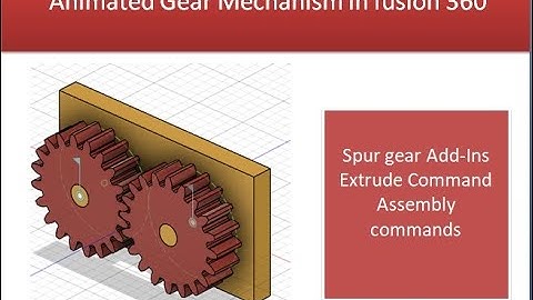 Fusion 360 | simple method to create gear mechanism| #fusion360 #elearning #3dmodel #animation