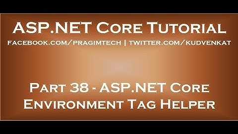 ASP NET Core-omgevingstaghelper