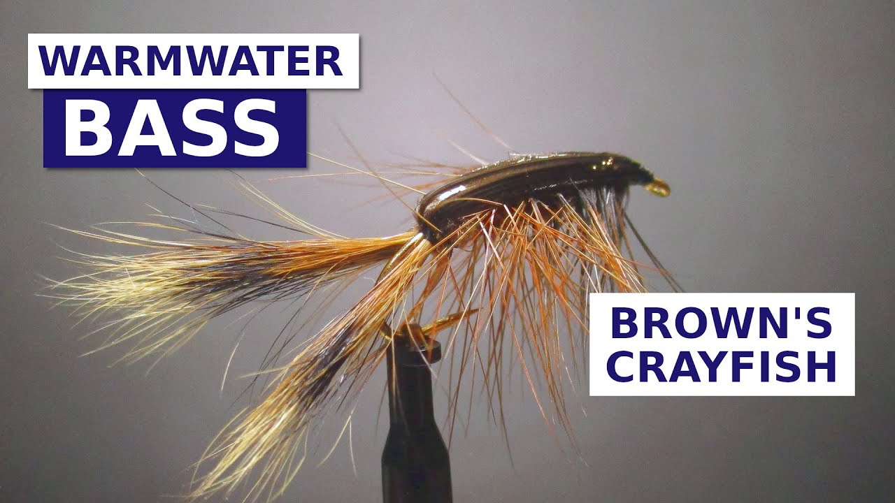 Fly Tying a Simple Crayfish (Don Brown Crawdad Fly Pattern) 