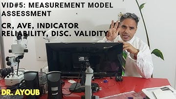 Measurement Model Assessment with SmartPLS #smartpls measurement model, #discriminant validity