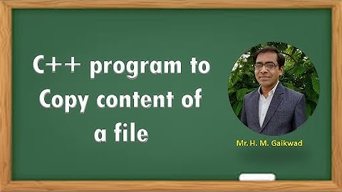 C++ program to copy a file