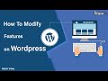 How to Modify the main Features of the Website on Wordpress | Learning Digital