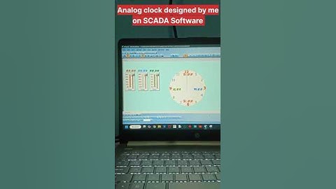⏱️ Analog clock मेरे द्वारा SCADA Software पर बनाया गया है। #scada #scadaprogramming #automobile