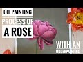 How to paint a rose with oils