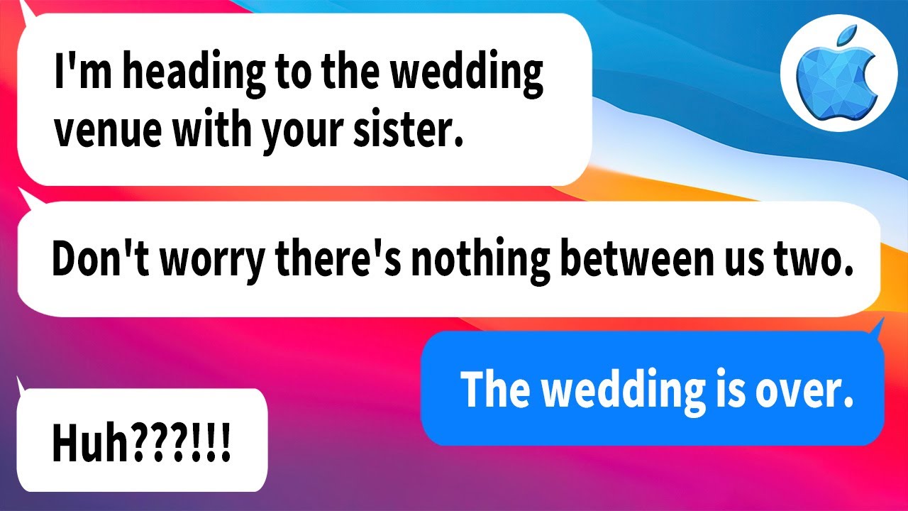 【Apple】My fiancée and big sister were cheating on me and was late for the wedding. But the moment...