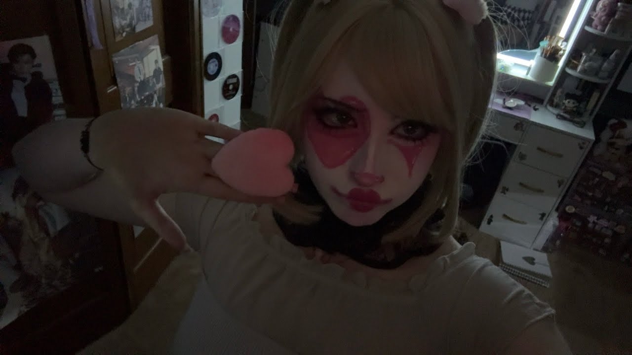 ASMR Valentine’s Clown kisses & Bites you 