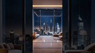 Luxury Dubai Nights 🌙 Spectacular Skyline Ambience for Sleep & Relaxation #dubai #relax #penthouse