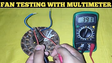 CEILING FAN TESTING WITH MULTIMETER! FAN TESTING