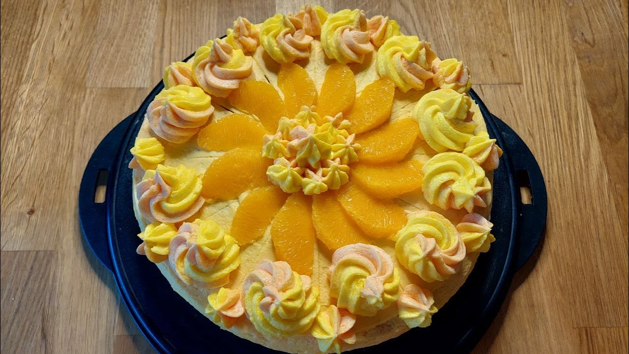 Orangen Buttercreme Torte / Orange Buttercream Cake YouTube
