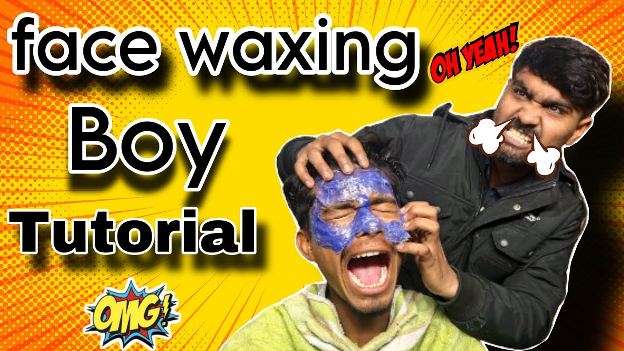 😱Face waxing for boy tutorial ख़तरनाक wax tutorial Hindi wax 