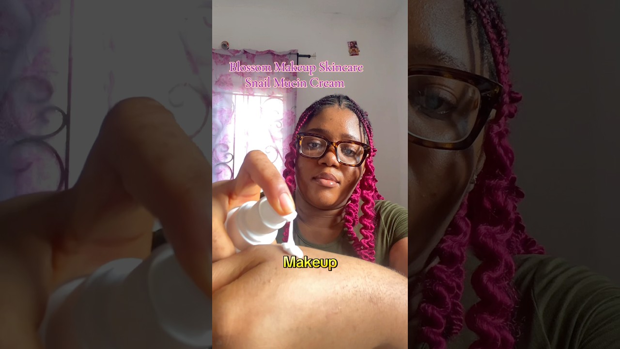 This snail mucin cream is 10/10 ​⁠​⁠​⁠@blossommakeupsng #snailmucin #hydratedskin #glowingskin