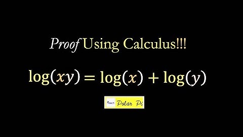 The Coolest Proof Ever! Log(xy)= Log(x) + Log(y) Using Calculus