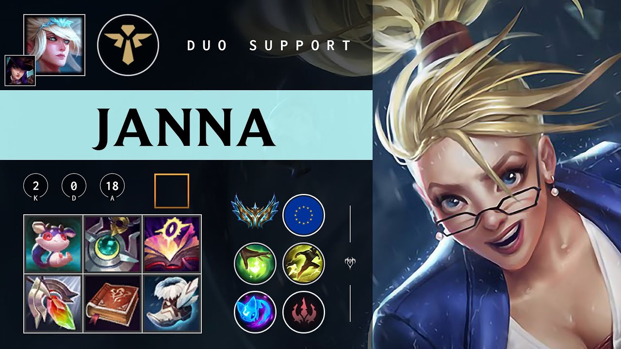 Janna Support vs Bard - EUW Challenger Patch 26.02