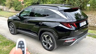 HOW to use REMOTE SMART PARKING ASSIST on new Hyundai Tucson 2023 - car drives without the driver!
