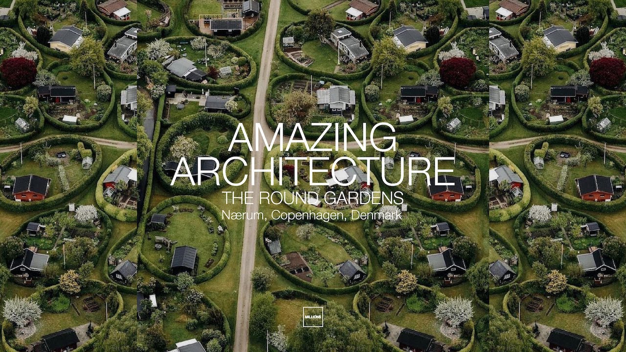 AMAZING ARQUITECTURE 🌳 The Round Gardens in Nærum, Copenhagen, Denmark | Architecture 