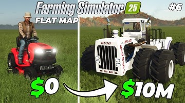 I survived 30 years on the Flat Map with $0! (Full Film) - Farming Simulator 25