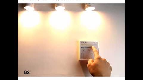 Mi Light 4-Zone CCT Adjust Smart Panel Compatible Dual White Series Warm White to Cool White B2