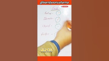 Circle, Circle mai Radius, Diameter, Chord in circle #maths #shorts #viral #circle #youtube #ytshort