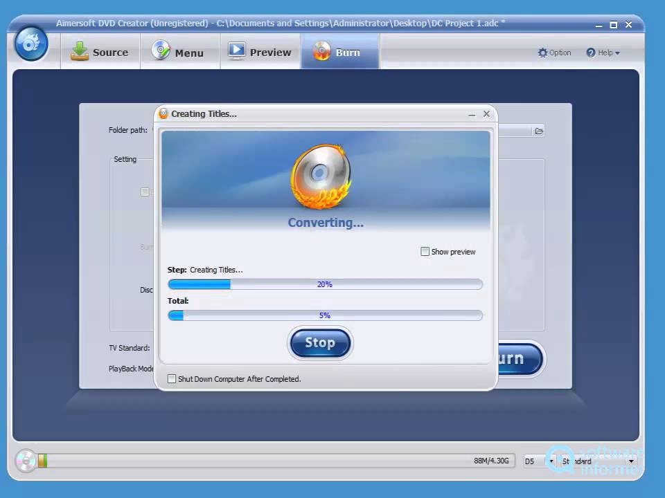 aimersoft dvd creator serial