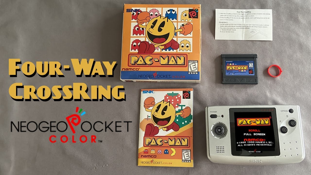 PAC-MAN on Neogeo Pocket Color has a unique accessory, the Four