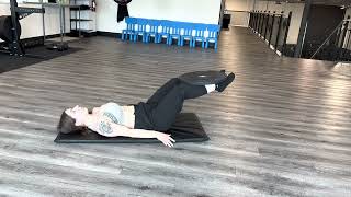 Supine Plate Knee Tuck In