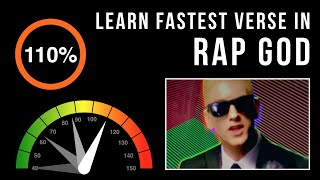 Learn Eminem's Fastest Verse In 'Rap God' (Slowed Down + Scrolling Lyrics) chords