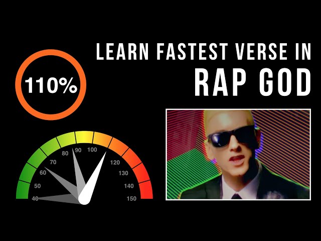 Learn Eminem's Fastest Verse In 'Rap God' (Slowed Down + Scrolling Lyrics) class=