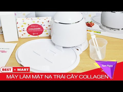 Máy Làm Mặt Nạ Trái Cây Collagen - Cách Sử Dụng Máy Làm Mặt Nạ