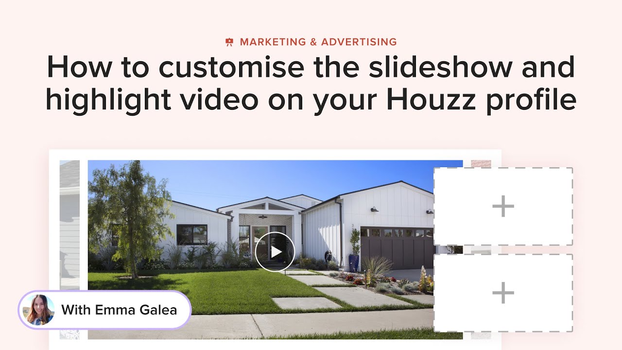 Houzz Pro - How to customize your profile slideshow - YouTube