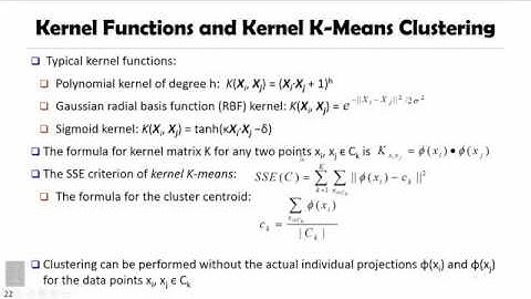 DATA MINING   5 Cluster Analysis in Data Mining   3 6 Kernel K Means Clustering