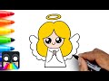 How To Draw a Cute Christmas Angel