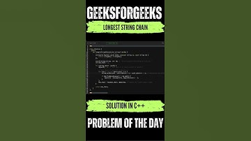 Longest Common Subsequence | GeeksForGeeks POTD | Solution link in Description🔗 #podcast #stocks