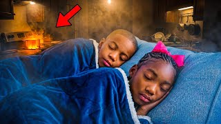 KIDS Fall ASLEEP While COOKING , What Happens Next Is SHOCKING