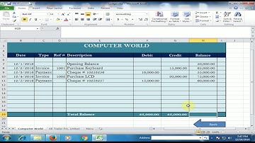 Supplier / Vendor Ledger in Microsoft Excel (Ledger Part 1) [Urdu / Hindi]