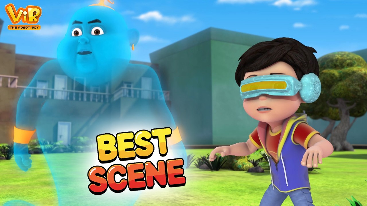 Vir The Robot Boy : Robotic Vir Ka Chamat Kari New Jadui Chasma | Best Scenes Robot Cartoon for kids