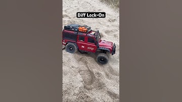 Traxxas Trx 4 Defender Differential Locking Test On The Beach 🔥 #rc #traxxastrx4 #rccrawler #trx4