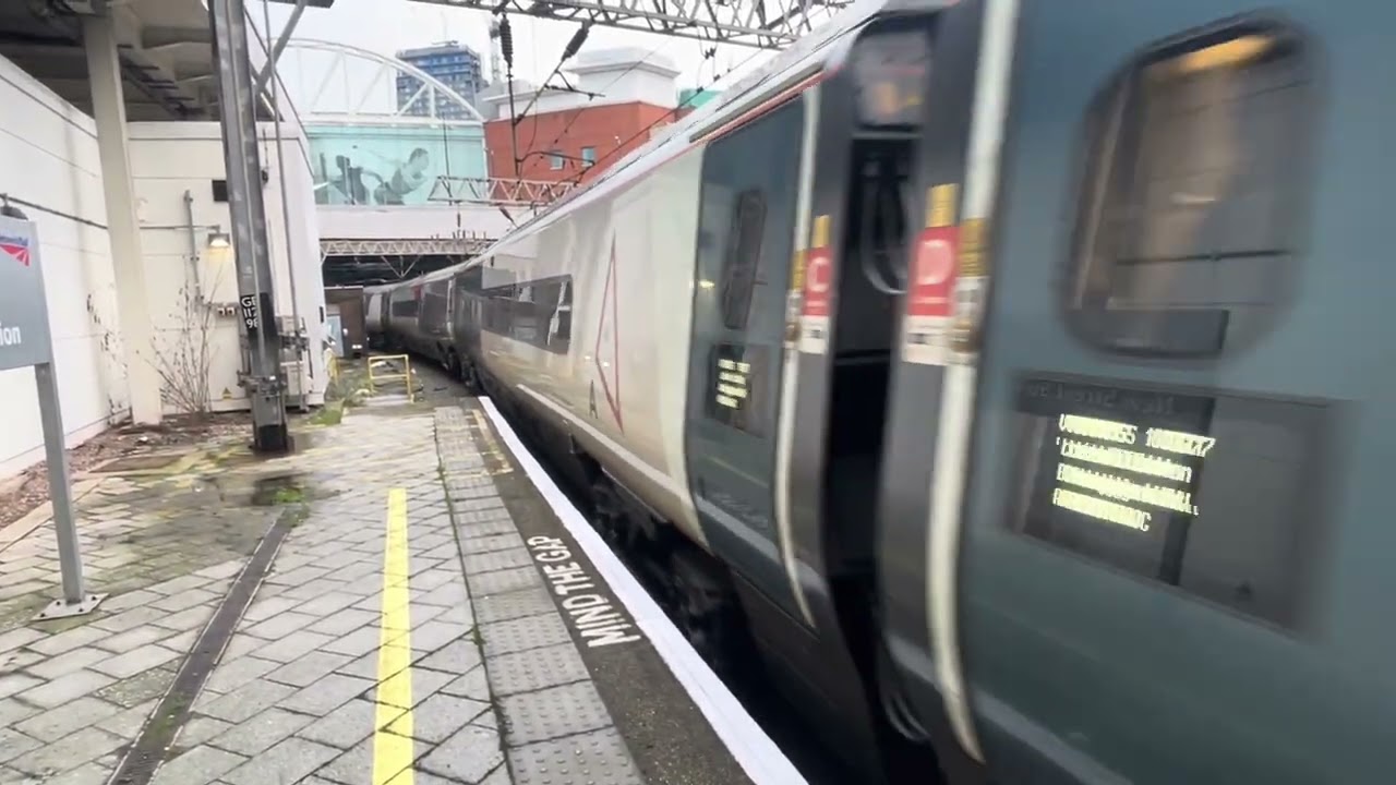 Loud tone from an Avanti West Coast Pendolino, departing Birmingham New Street