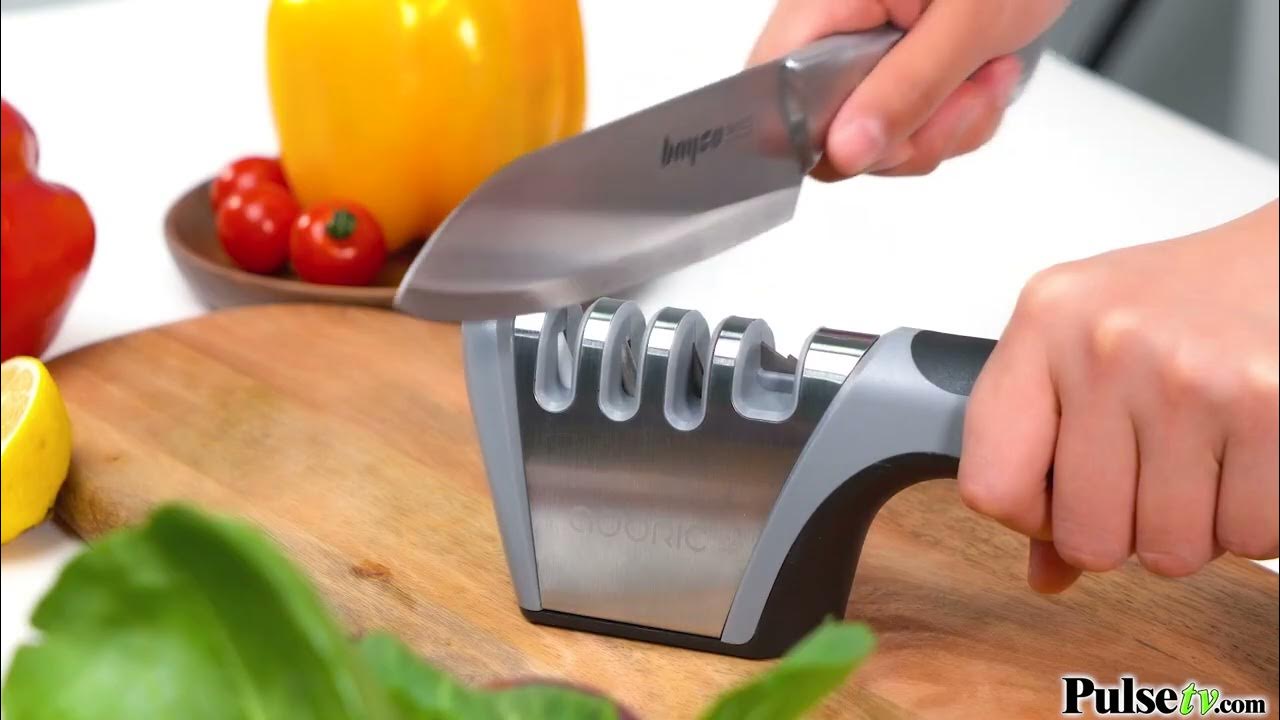 4-in-1 Kitchen Knife Sharpener with Scissors 