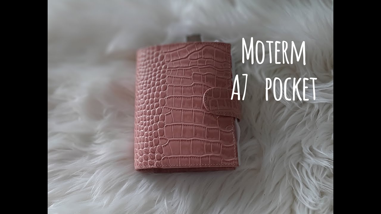 A7 Pocket Pink Croc Moterm 25mm Rings & Pocket Plus Inserts 