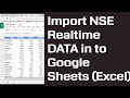 How to import NSE data in to Google sheets (Excel) and How ...