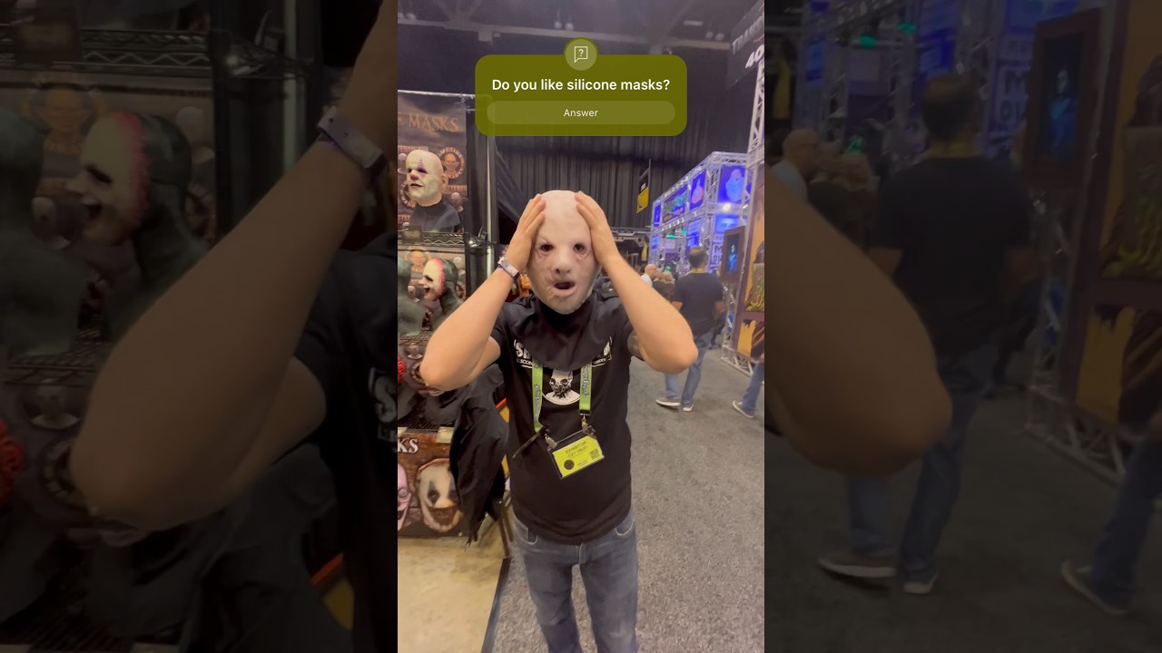 How to put on a silicone mask #halloween #halloween2023 #howto #scary #spooky