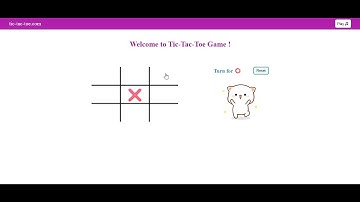 Build a Tic Tac Toe Game Using HTML, CSS & JavaScript