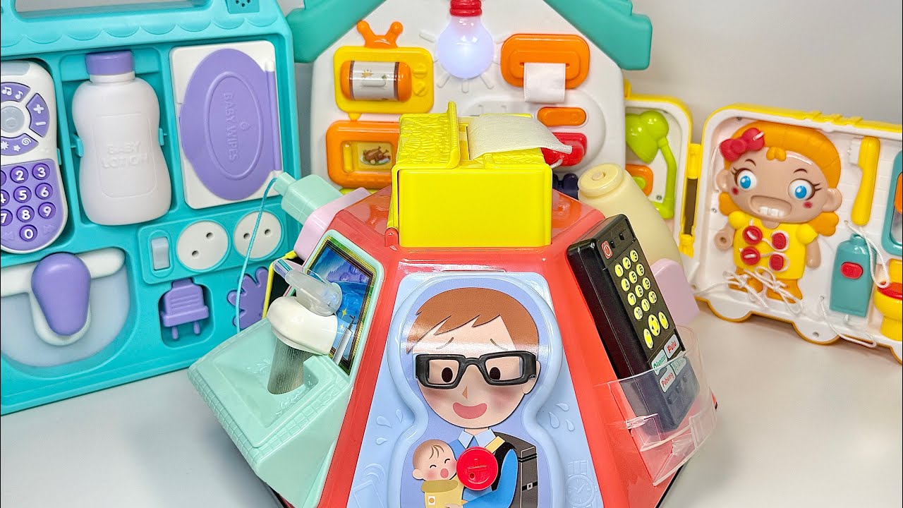 [🎀toy asmr🎀] Various Fidget Board ASMR Compilation | Most Satisfying Busy Board Sounds (No Talking)